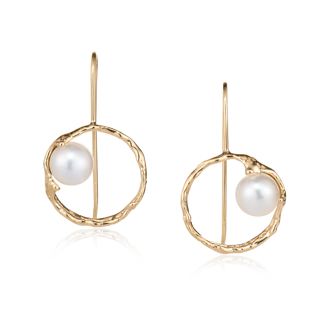 Halo Pearl Earrings