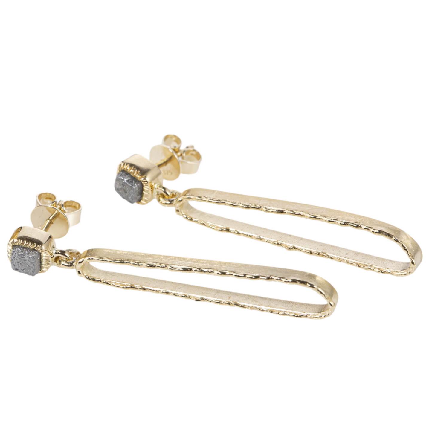Raw Ocean Loop Earrings