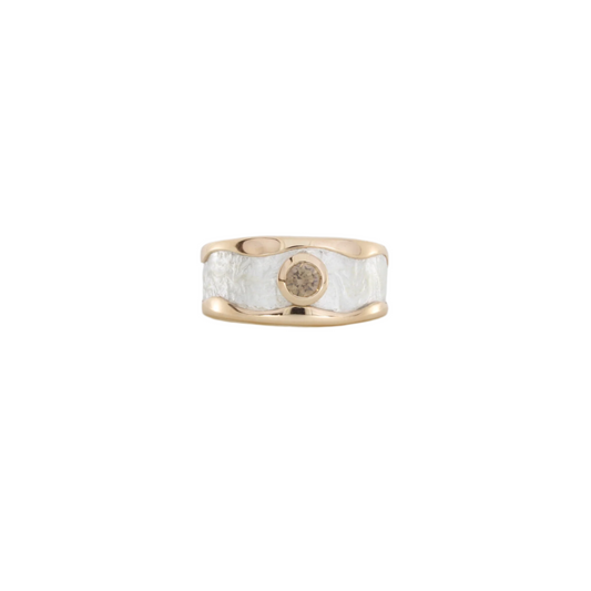 Diamond Carved Sleeves Ring POA